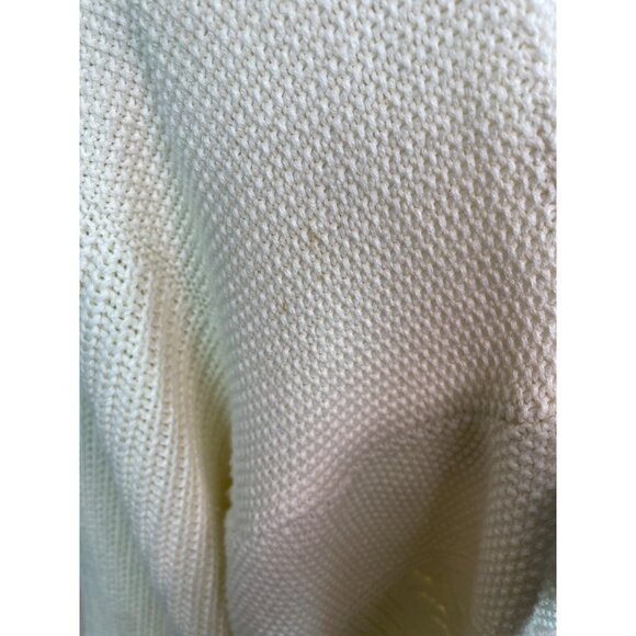Bern Conrad Cream Cable Knit Cardigan With Pockets & Button Closure Sz M - Picture 5 of 11